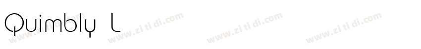 Quimbly Light字体转换